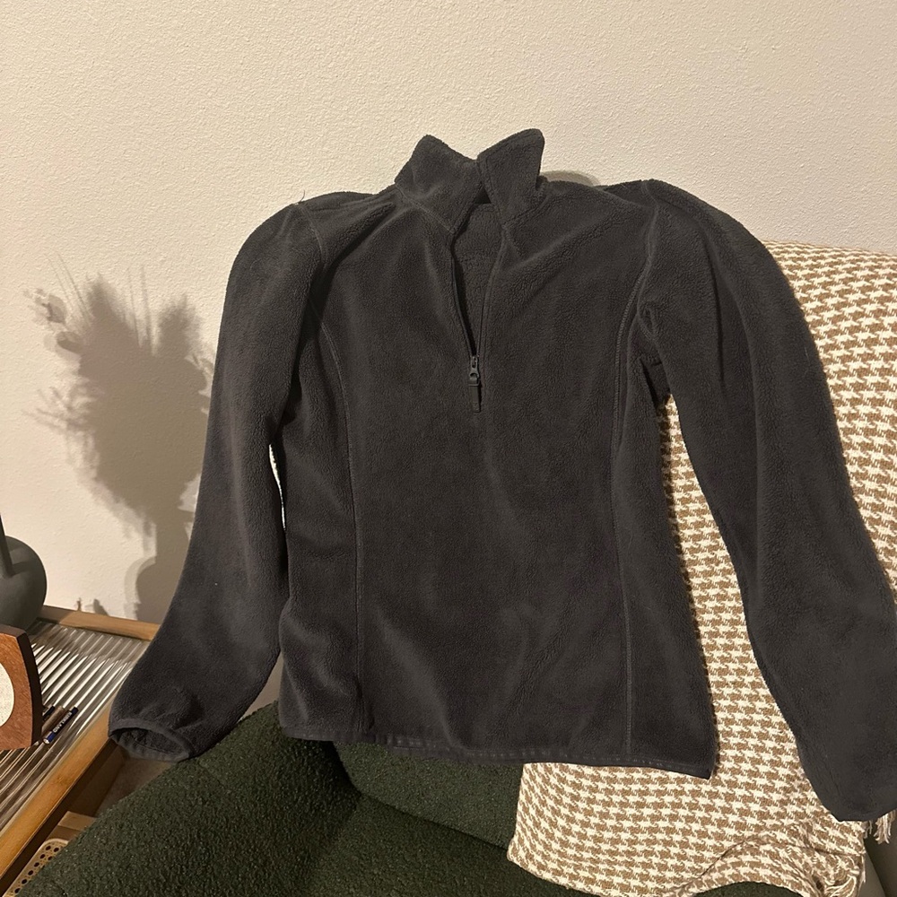 Cozy Dark Gray Fleece Pullover
